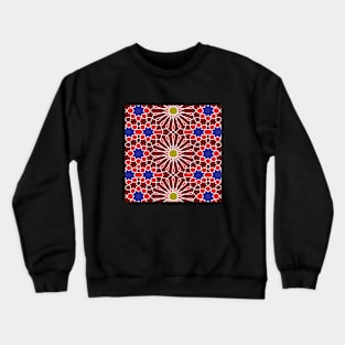 Oriental Pattern Crewneck Sweatshirt